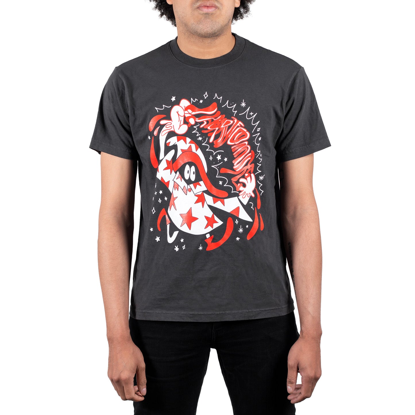 "IHC Wizard" By Cheatin' Snakes Tee - Washed Black