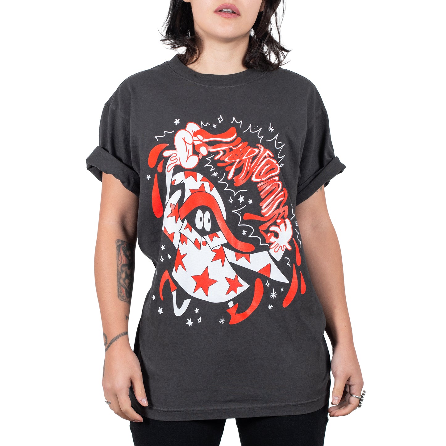 "IHC Wizard" By Cheatin' Snakes Tee - Washed Black