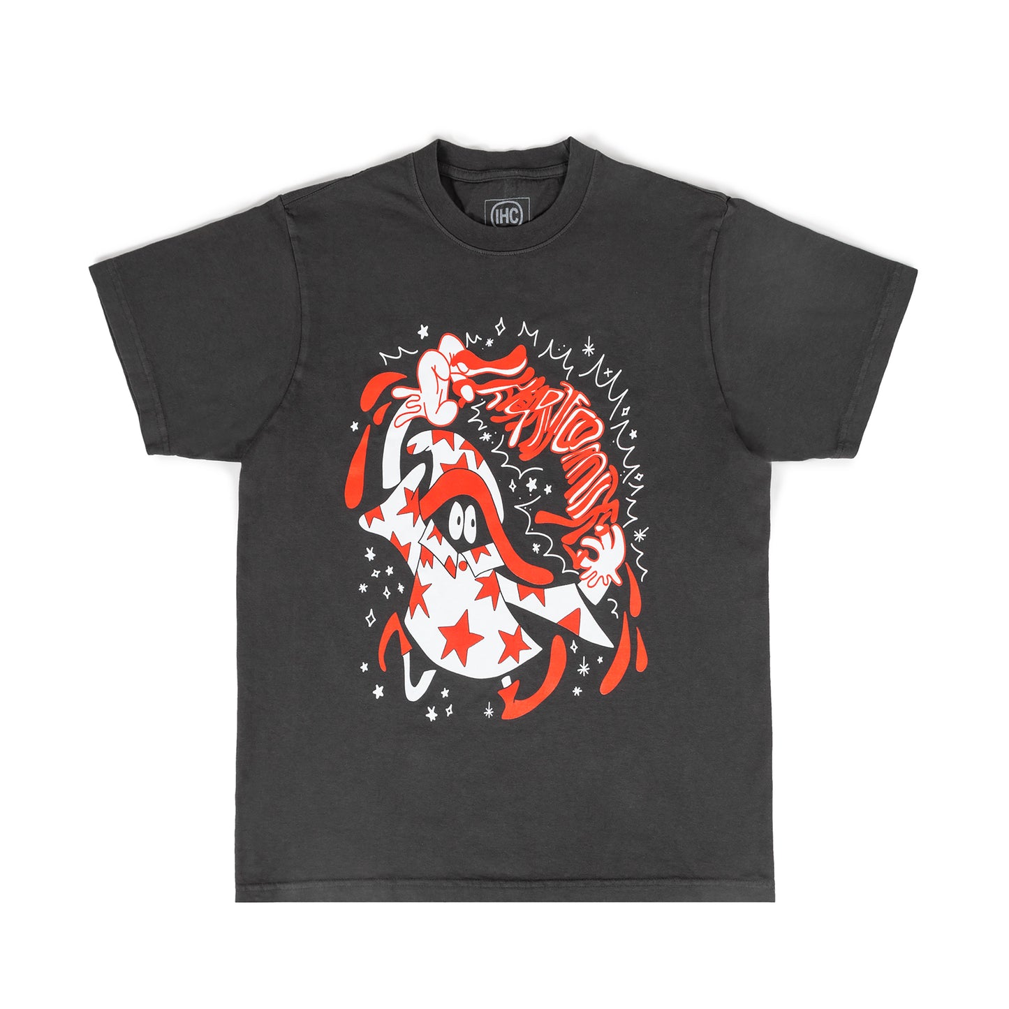 "IHC Wizard" By Cheatin' Snakes Tee - Washed Black
